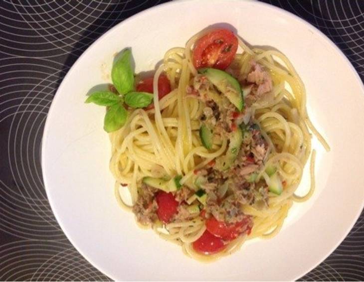 Thunfischspaghetti Thunfischspaghetti