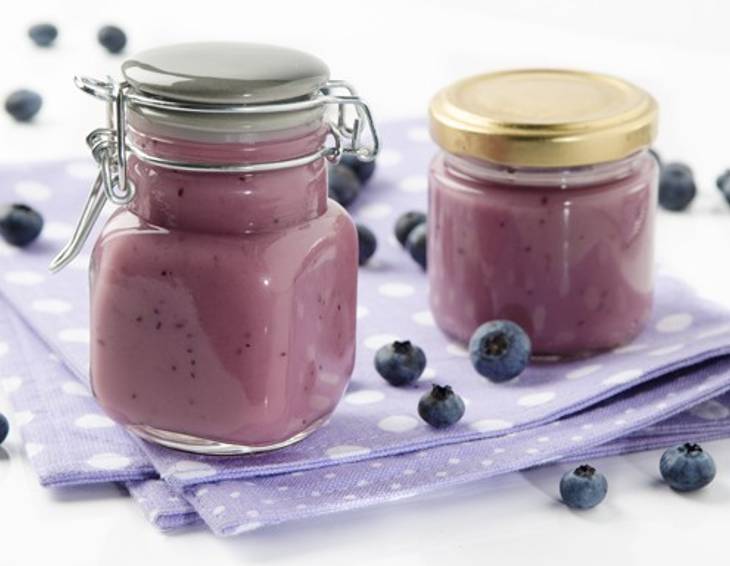 Cremige Heidelbeermarmelade mit Vanille Cremige Heidelbeermarmelade mit Vanille