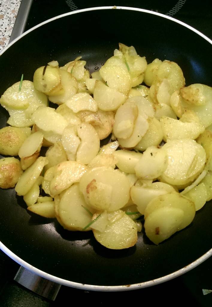 Bratkartoffel mit Rosmarin und Meersalz