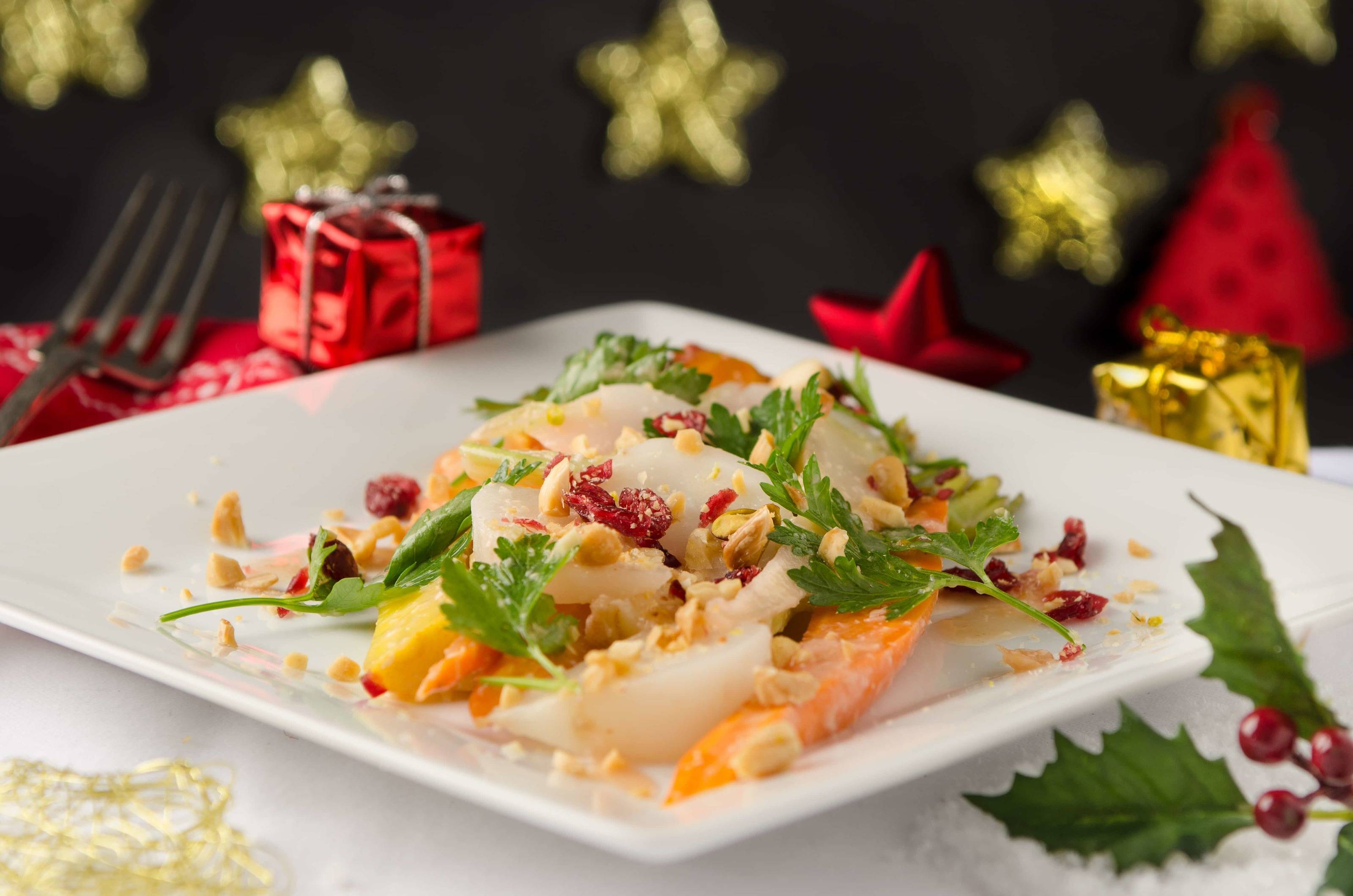 Wurzelgemüse mit Nüssen und Kren-Preiselbeer-Dressing Rezept
