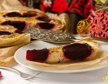 Tarte mit Roten Rüben und Speck Tarte mit Roten Rüben und Speck