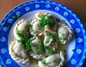 Kärntner Kasnocken mit Kräuterfülle Kärntner Kasnocken mit Kräuterfülle