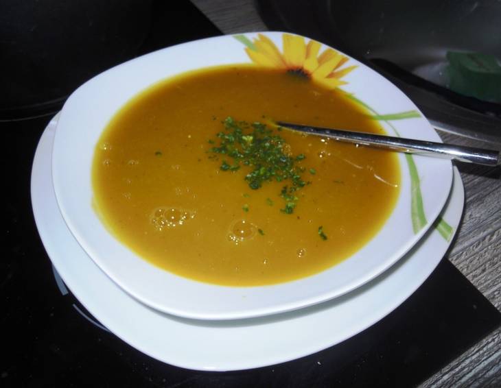 Kürbissuppe mit Zitronengras