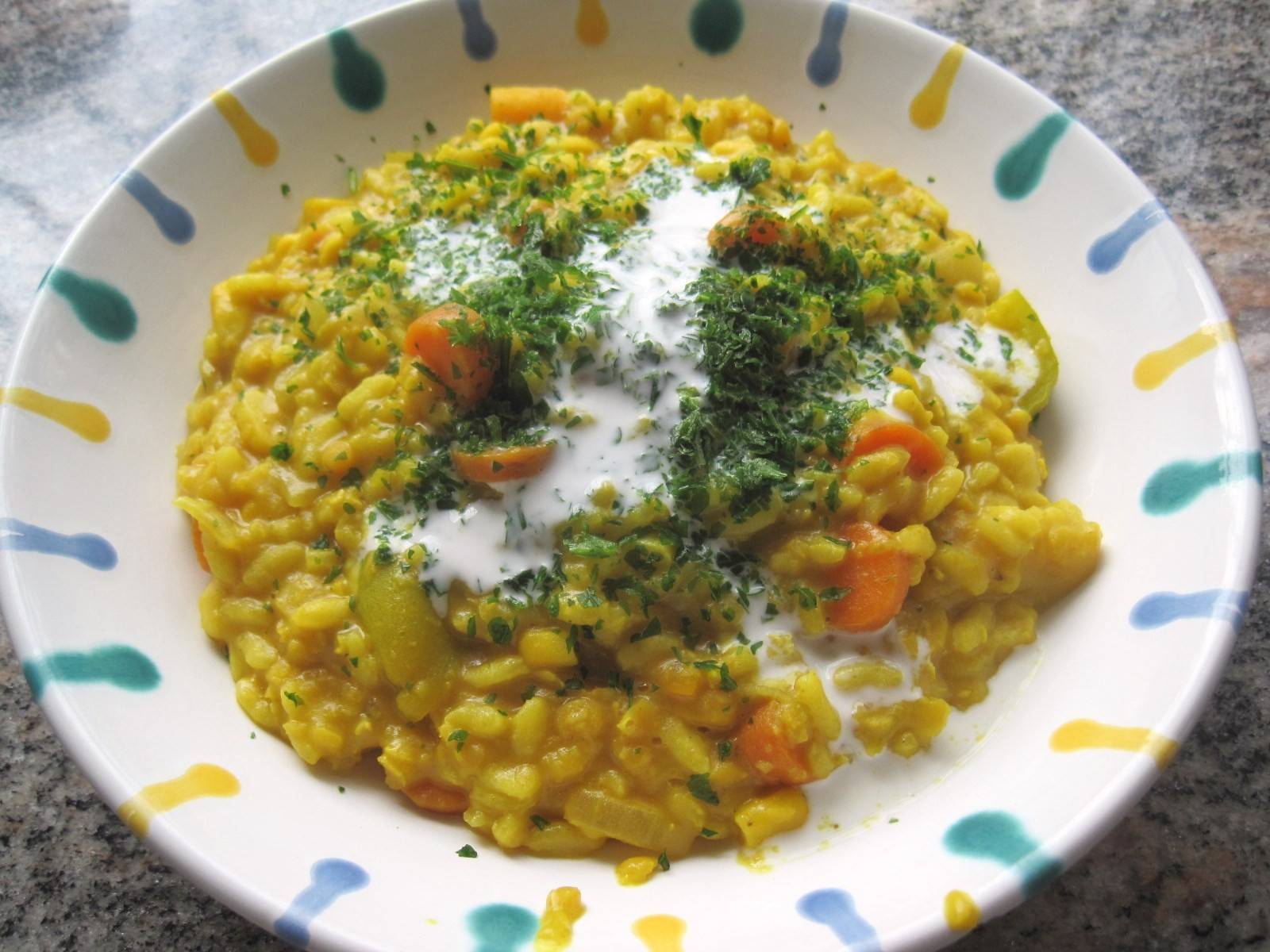 Curryrisotto mit Gemüse