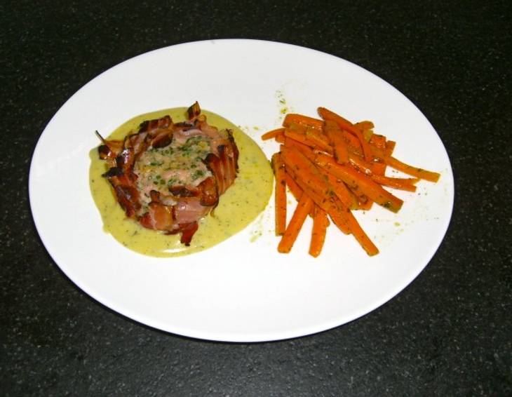 Kräuterbratling in Speckmantel Kräuterbratling in Speckmantel