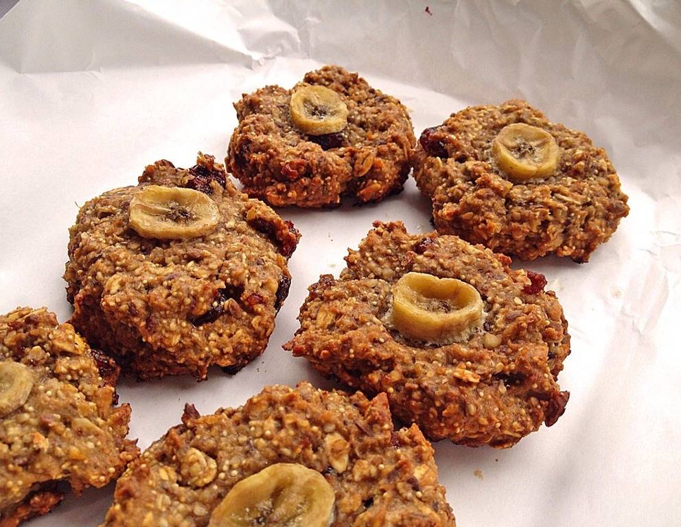 Kraft-Kekse mit Bananen und Haferflocken Kraft-Kekse mit Bananen und Haferflocken