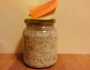 Chia-Haferflocken-Frühstück Chia-Haferflocken-Frühstück