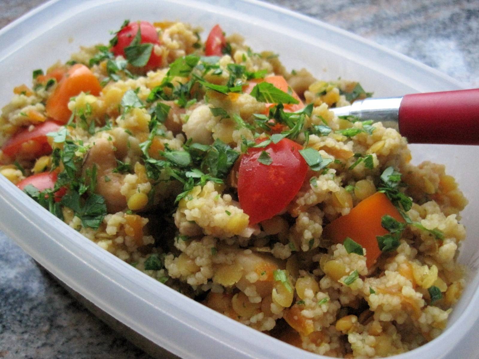 Linsen-Couscous-Salat