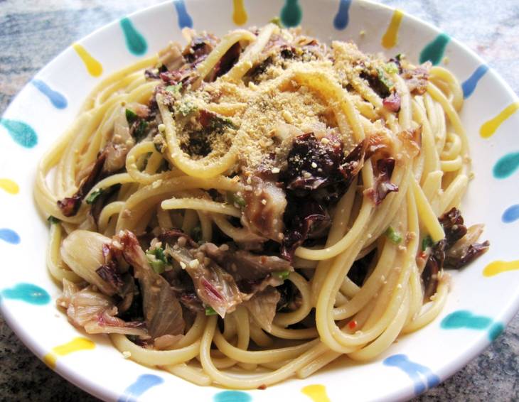 Spaghetti mit Radicchio