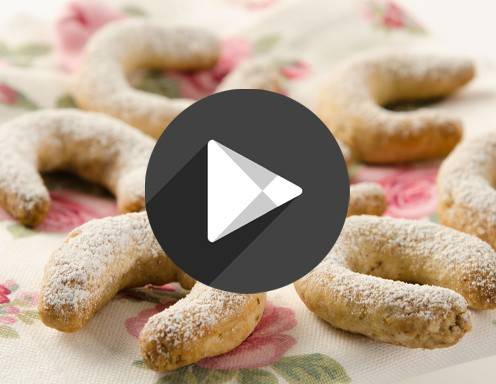 Klicken Sie mit der rechten Maustaste hier, um Bilder herunterzuladen: Video - Schlanke Vanillekipferl