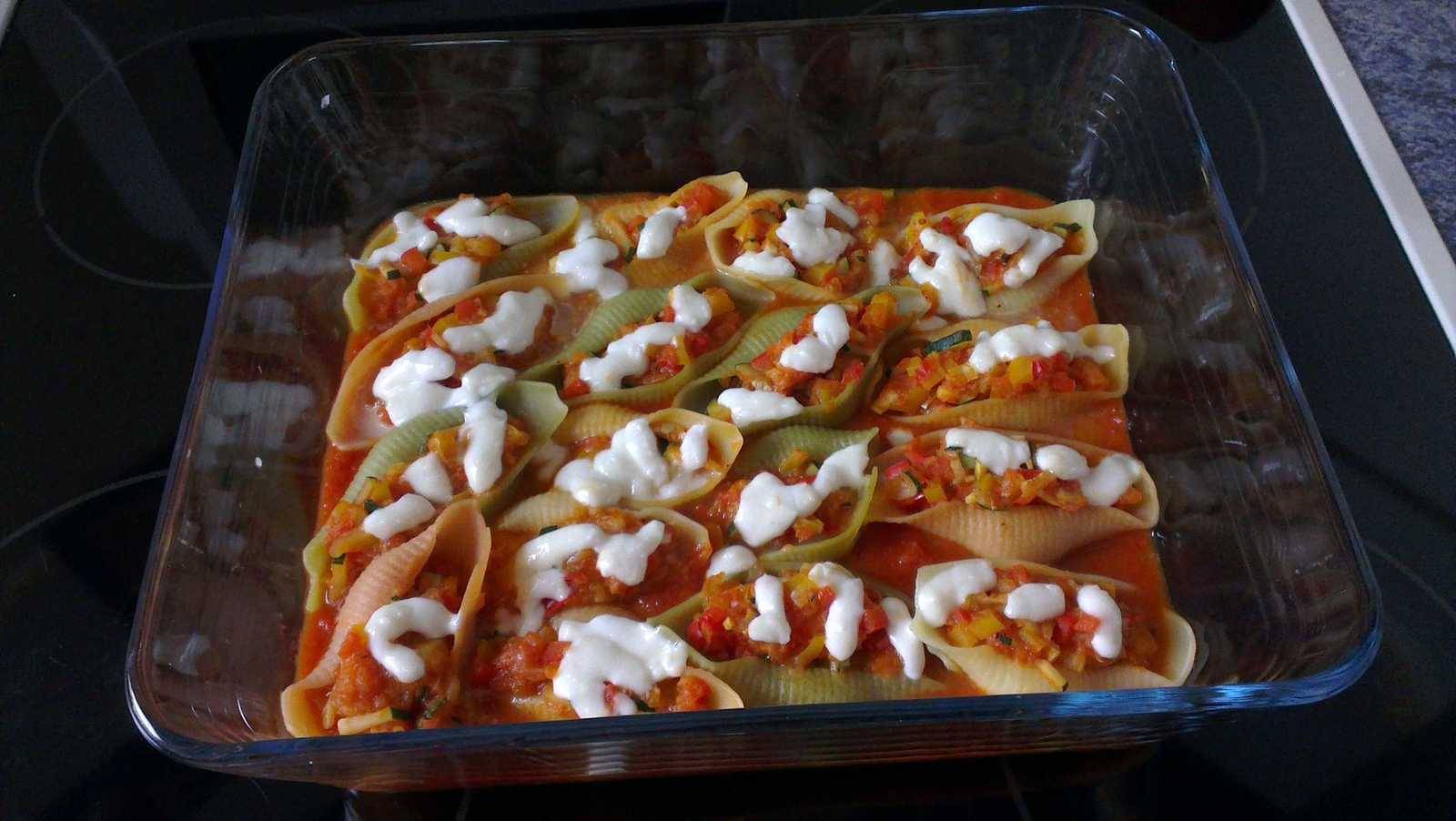 Gefüllte Muschelnudeln Rezept - ichkoche.de
