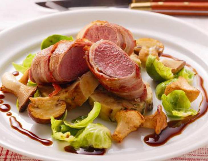Kalbsfilet mit Speck Kalbsfilet mit Speck