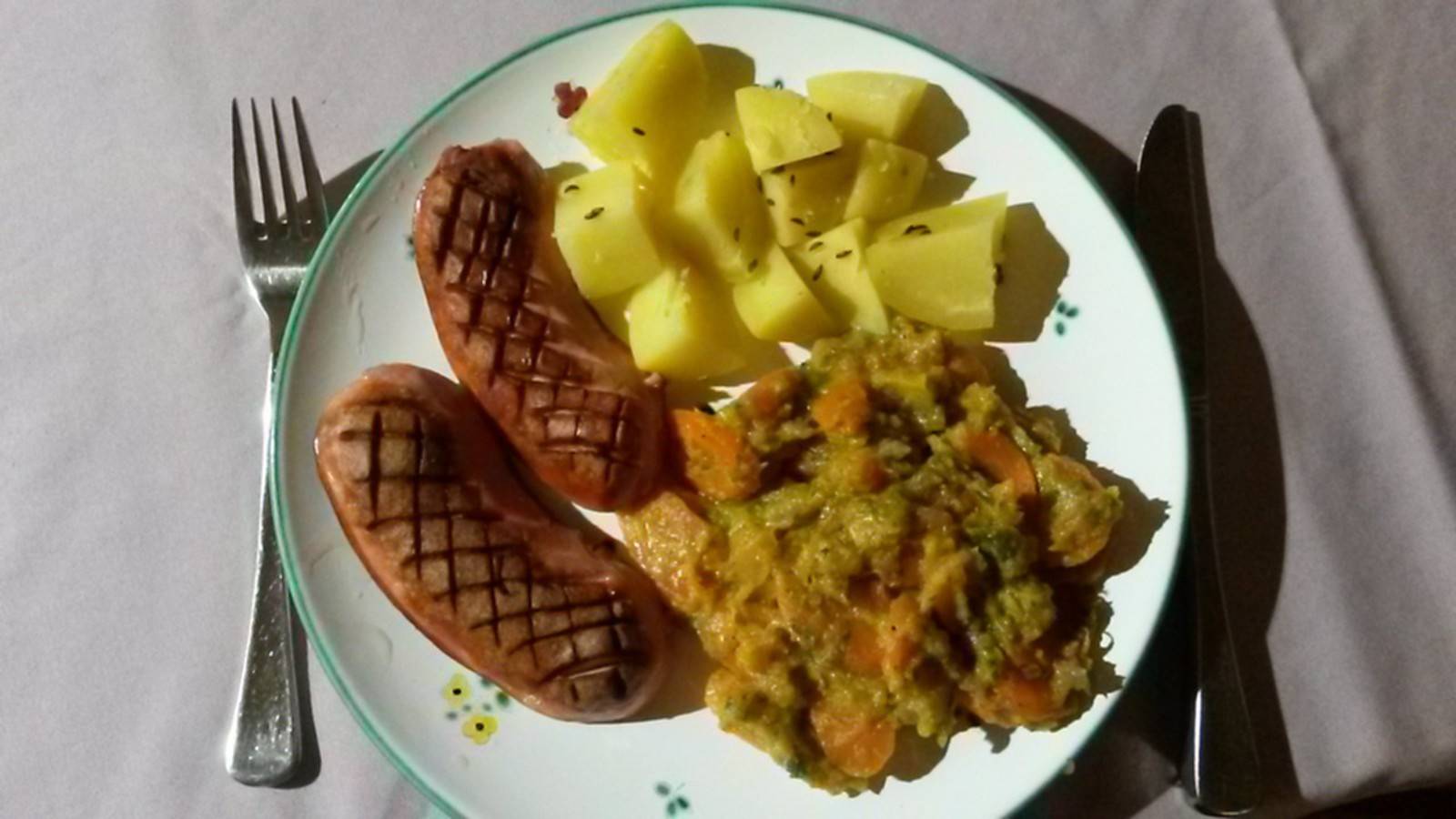 Kürbispüree mit Karotten