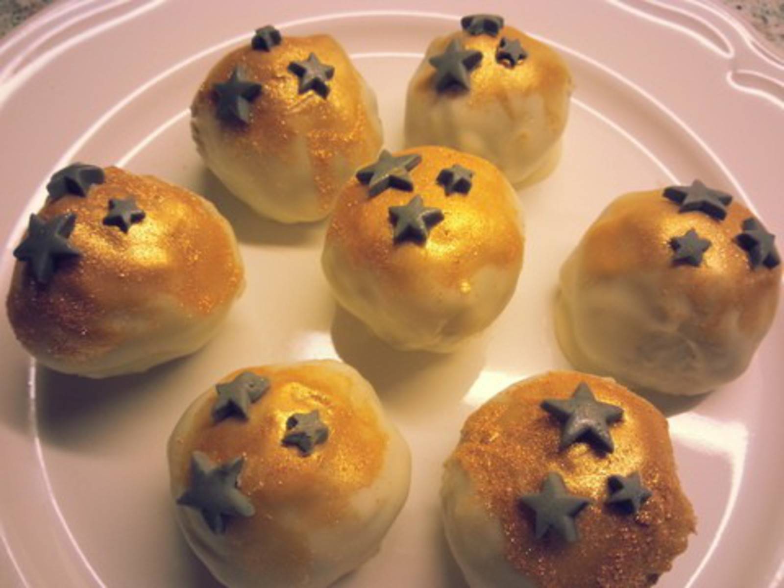 Sternschnuppen Cakepops