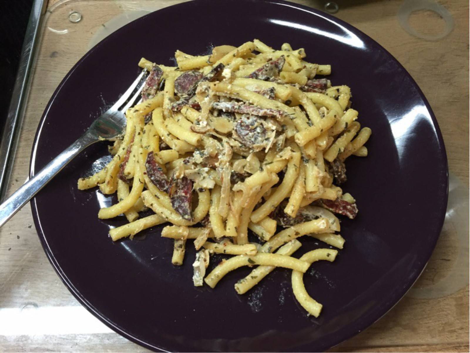 Maccronelli mit scharfer Pferdewurst Rezept - ichkoche.de