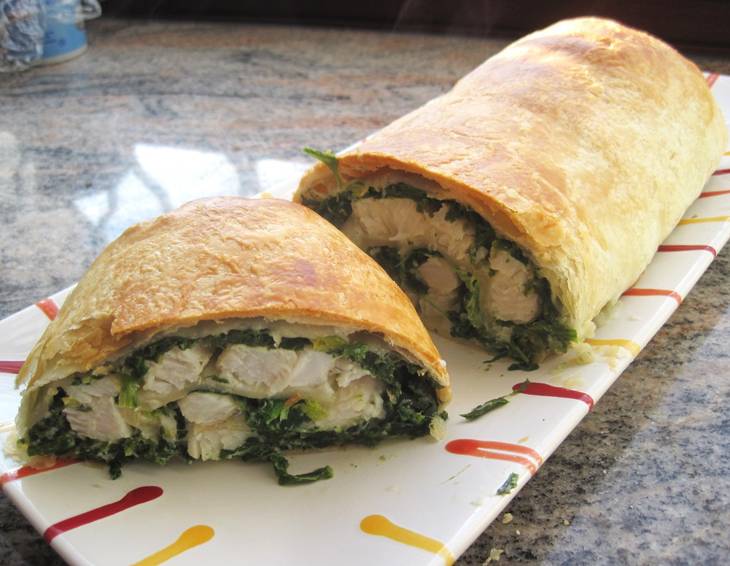 Spinat-Fisch-Roulade Spinat-Fisch-Roulade