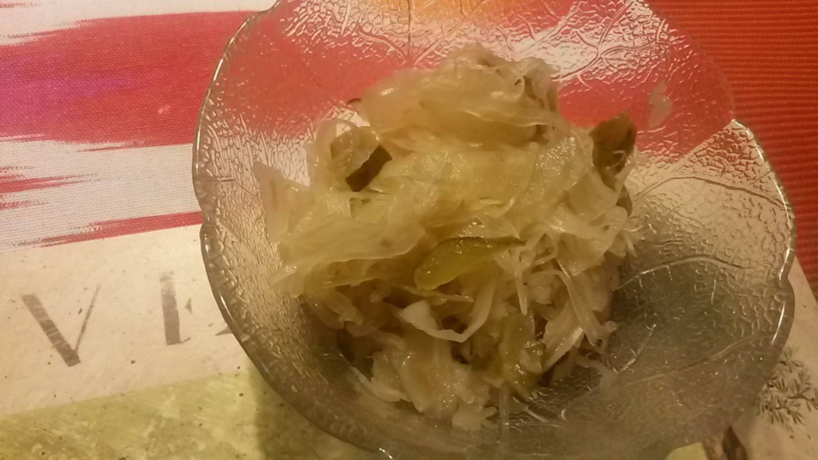 Salat aus Sauerkraut