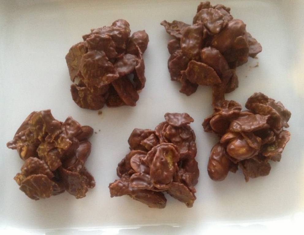 Cornflakes-Erdnuss-Kekse Cornflakes-Erdnuss-Kekse