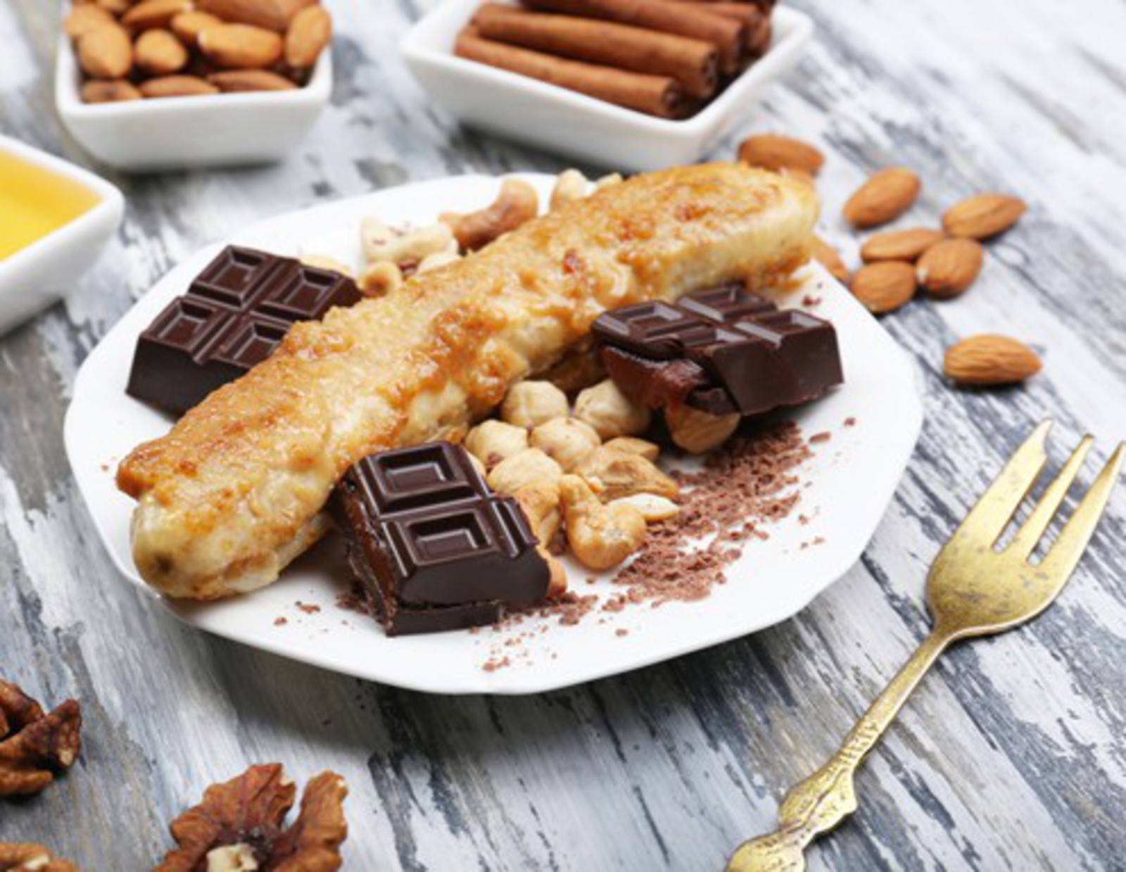 Karamellisierte Bananen