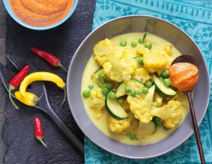 Karfiol-Zucchini-Curry