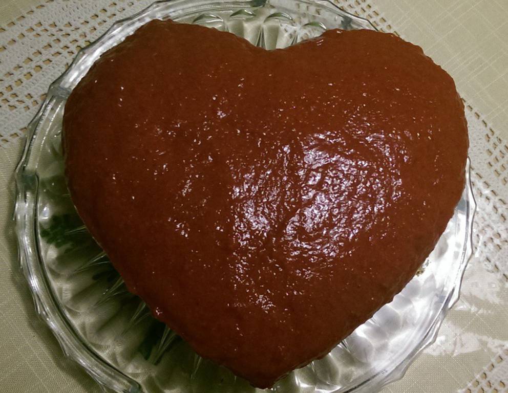 Erdbeer-Topfen-Mohntorte in Herzform Erdbeer-Topfen-Mohntorte in Herzform