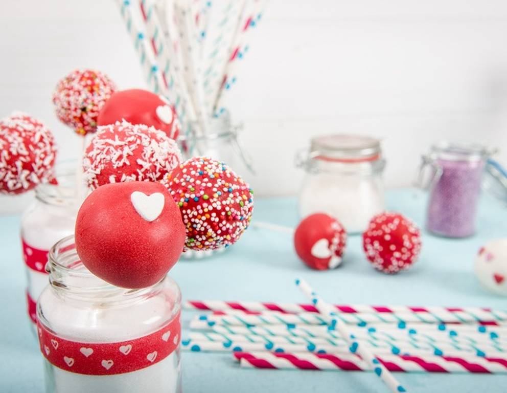 Herzchen Cake Pops Herzchen Cake Pops