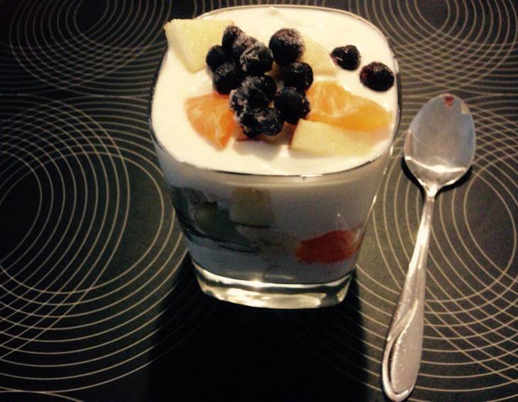 Topfencreme mit Früchten Topfencreme mit Früchten