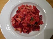 Risotto mit Roten Rüben und Räucherlachs Risotto mit Roten Rüben und Räucherlachs
