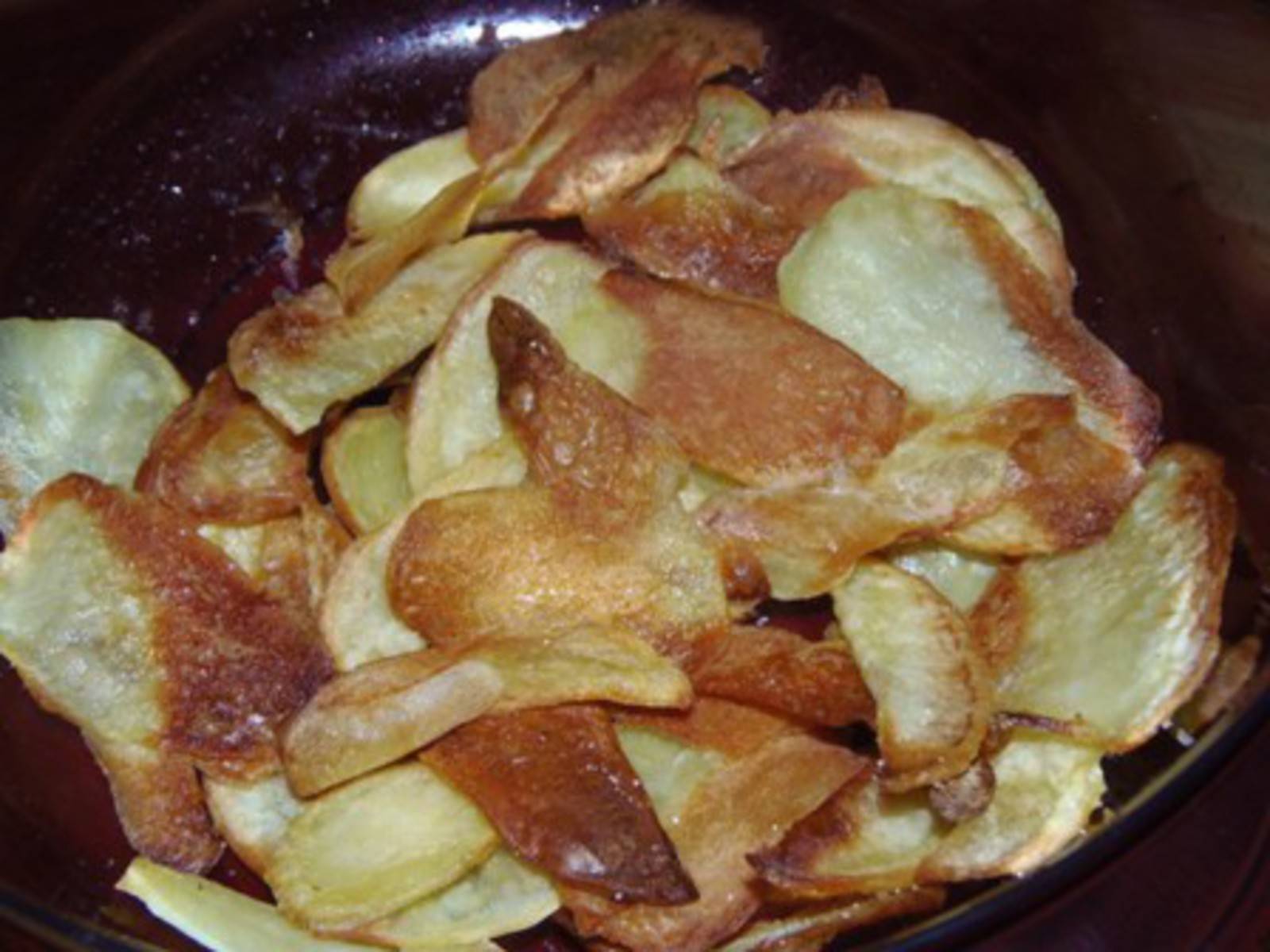 Erdäpfelchips aus dem Backrohr