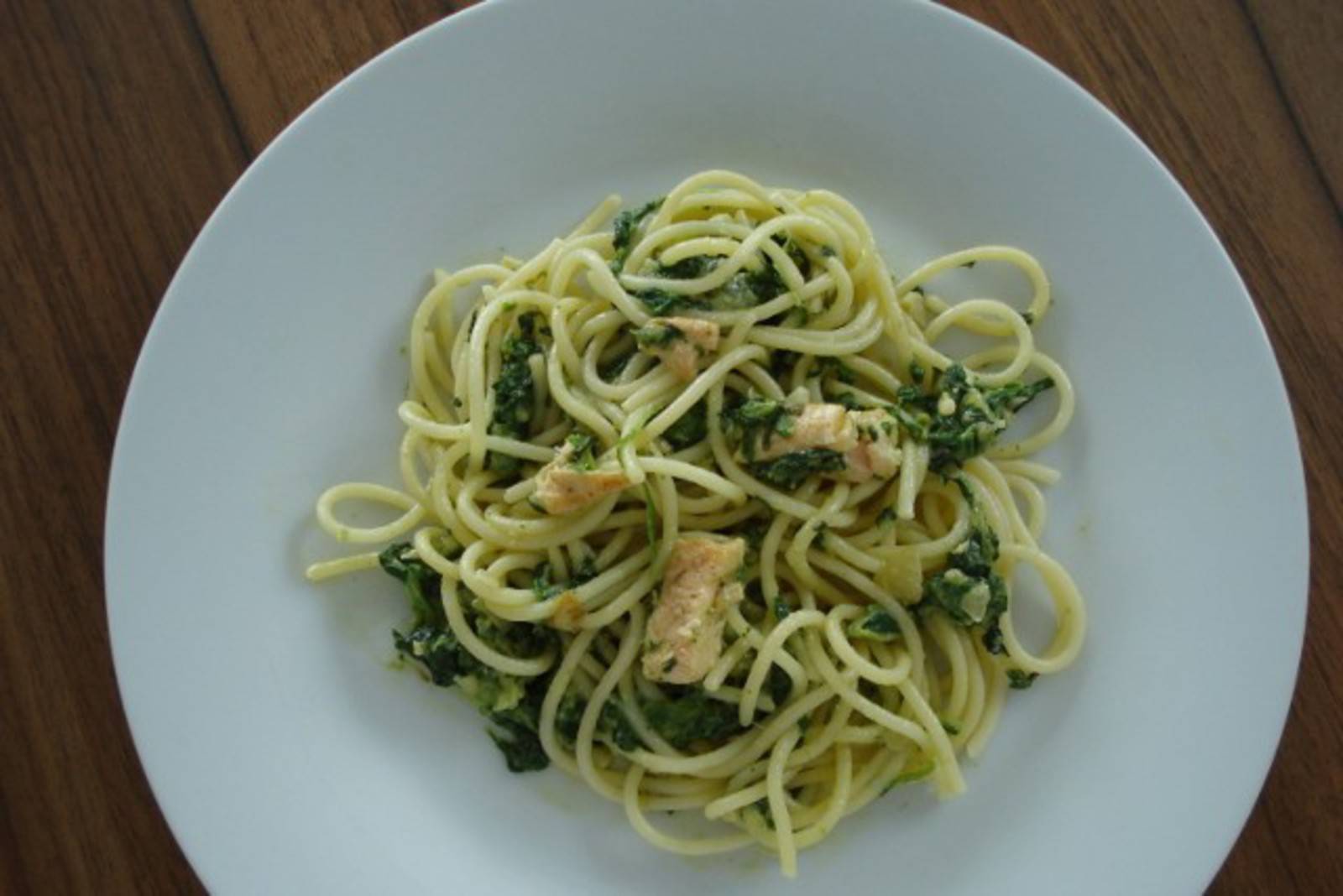 Lachsspaghetti