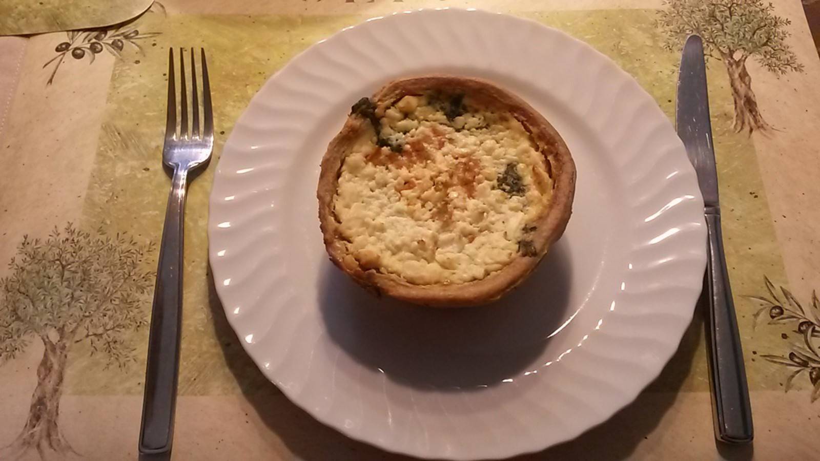 Quiche mit Spinat und Feta