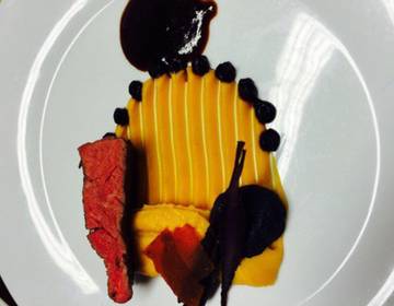 Lammfilets auf Süßkartoffelpüree Lammfilets auf Süßkartoffelpüree