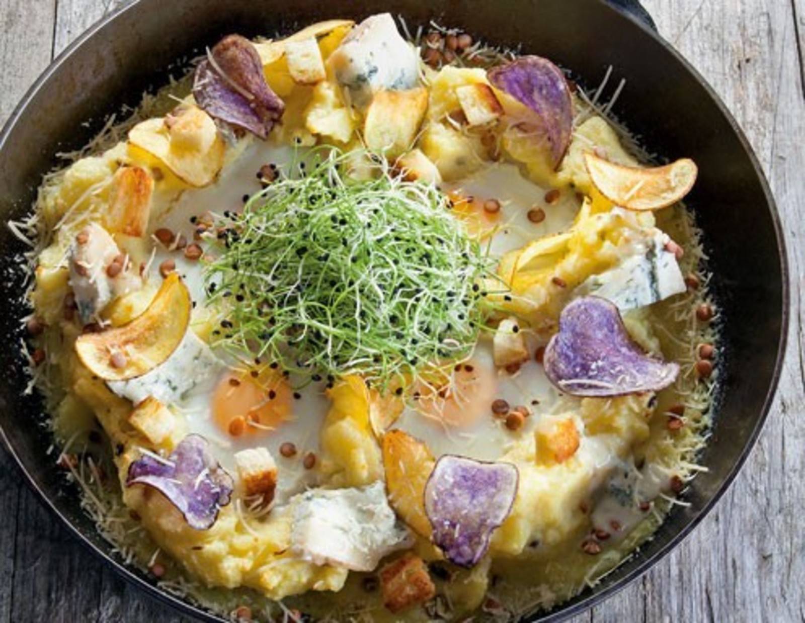 Erdäpfel-Sprossen-Auflauf Rezept