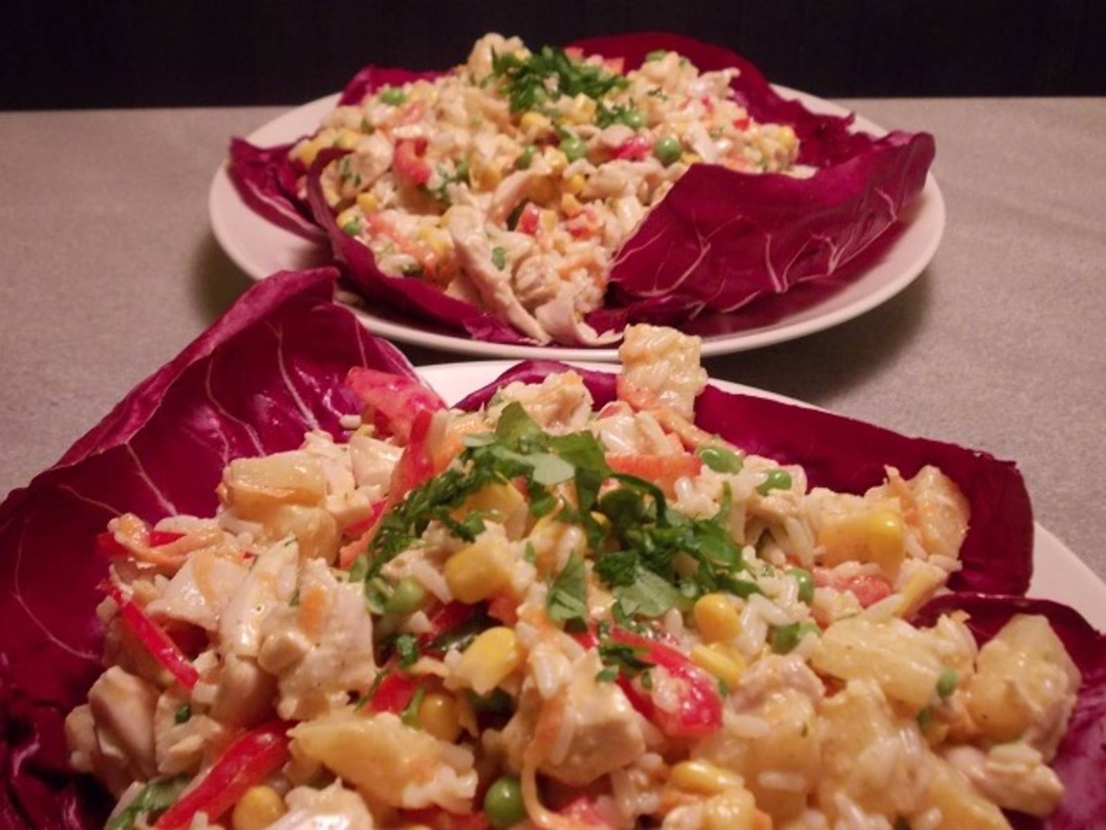 Hühner-Ananas-Reis-Salat Rezept - ichkoche.de