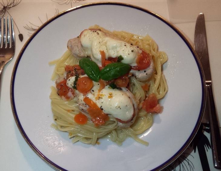 Tomate-Mozzarella Minutensteaks