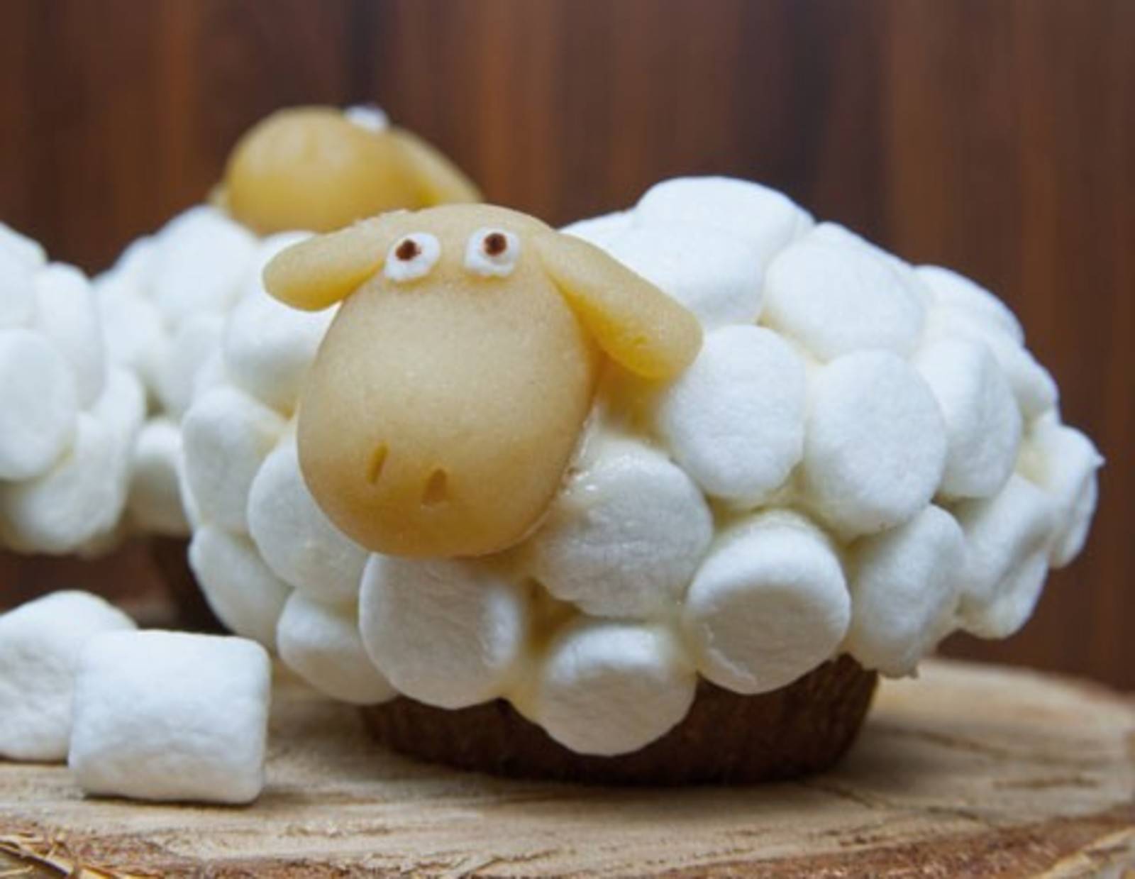 Marshmallow-Schaf-Cupcakes Rezept