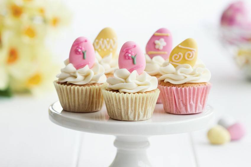 Weiße Schoko-Oster-Cupcakes Rezept