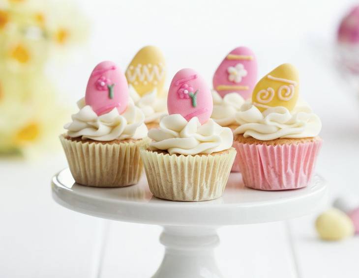 Weiße Schoko-Oster-Cupcakes Weiße Schoko-Oster-Cupcakes