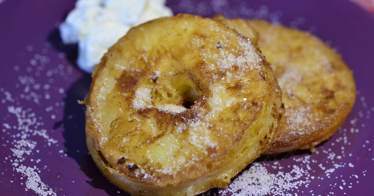 Gebackene Äpfel in Weinteig Rezept - ichkoche.ch