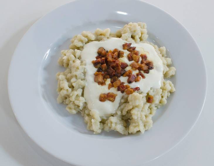 Bryndzové Halušky (Brimsennockerl) Bryndzové Halušky (Brimsennockerl)