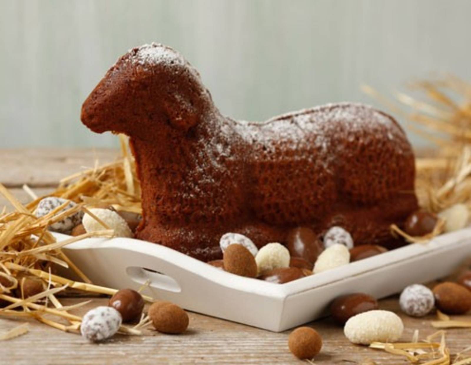 Schoko-Kirsch-Osterlamm Rezept
