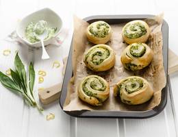 Bärlauch-Topfen-Schnecken Bärlauch-Topfen-Schnecken