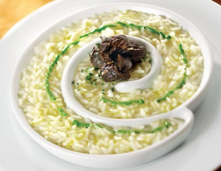 Risotto mit Venusmuscheln und Flusskrebsen