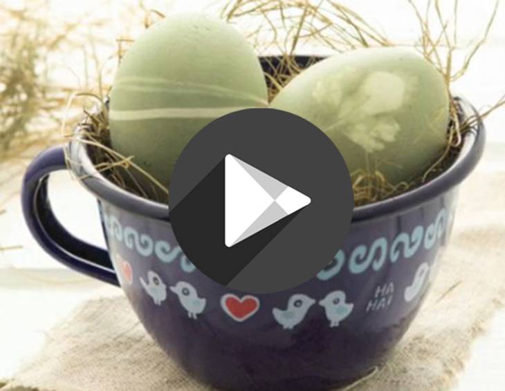 Video - Eier grün färben mit Spinat und Brennnessel
