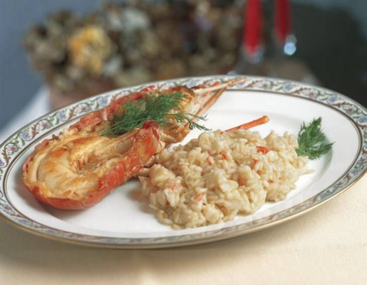 Risotto mit Hummer und Champagner Risotto mit Hummer und Champagner