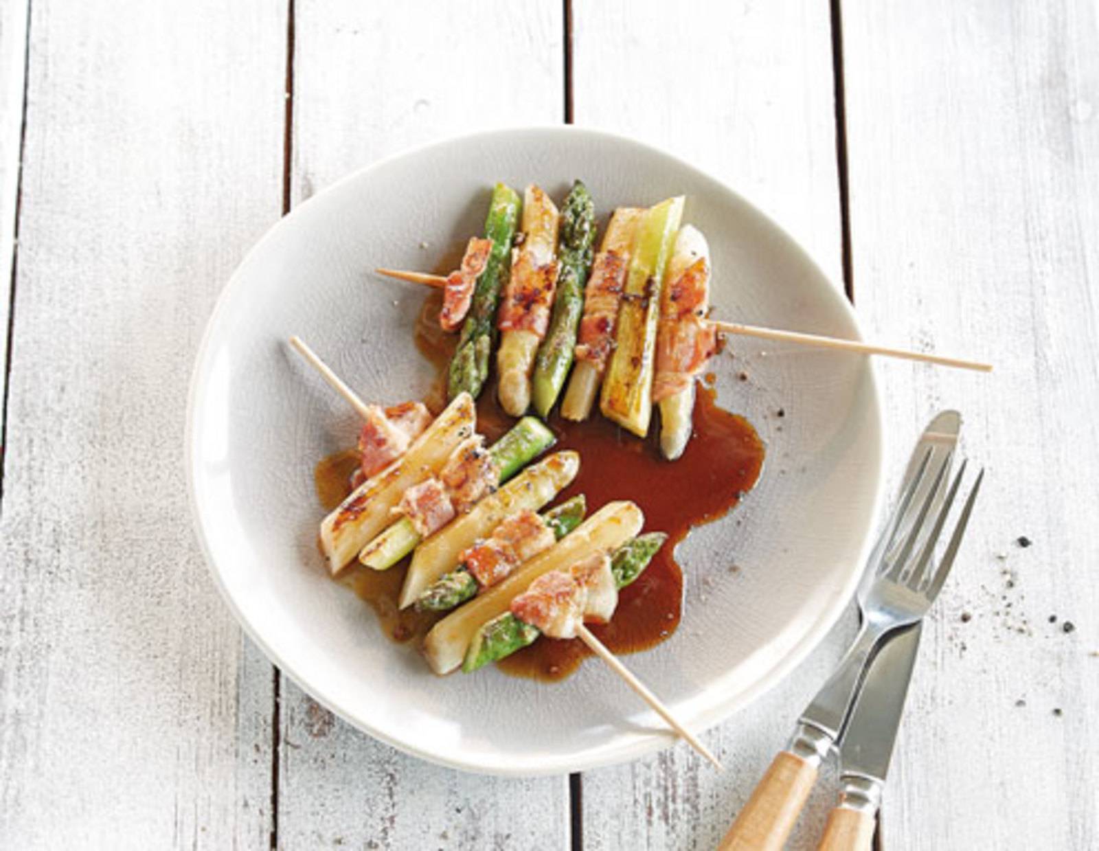 Spargel-Teriyaki mit Honig-Sojasauce Rezept