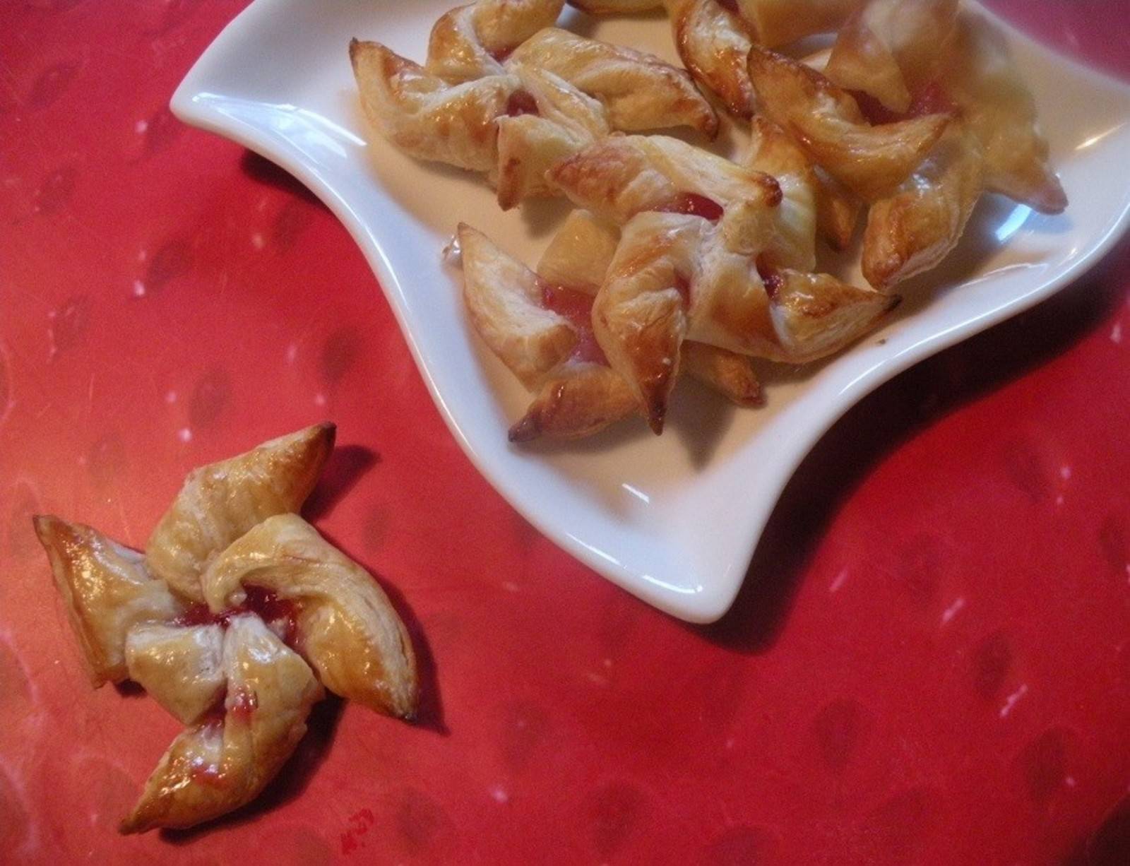 Windräder mit Erdbeermarmelade Windräder mit Erdbeermarmelade