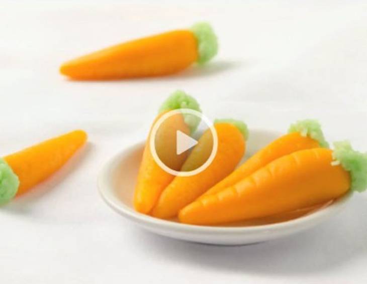 Video - Süße Karotten aus Marzipan