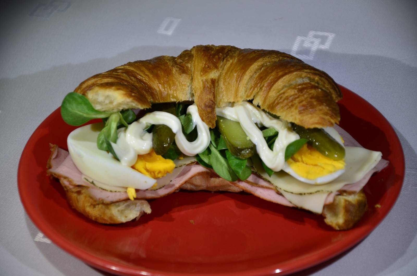 Schinken-Käse-Croissants