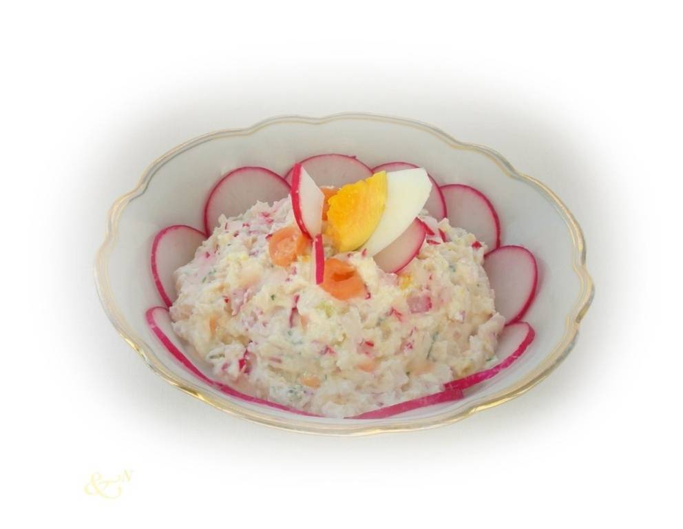 Lachs-Aufstrich mit Radieschen Lachs-Aufstrich mit Radieschen